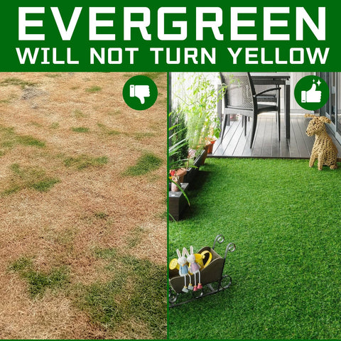KILCLER artificial grass rug easy to clean with hose or soap