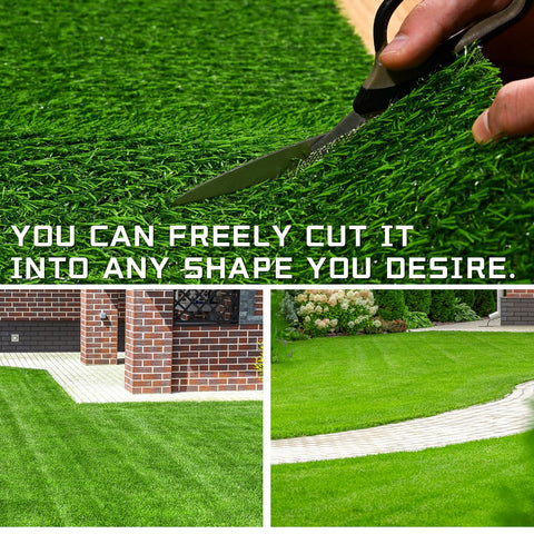 KILCLER artificial grass rug ideal for patio setup and stylish outdoor decor