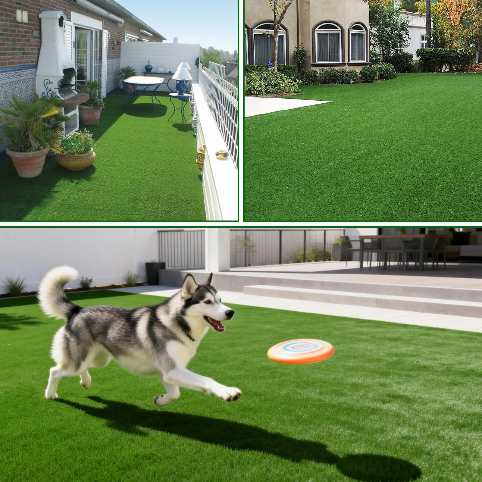 KILCLER artificial grass rug serving as wedding backdrop and photoshoot prop
