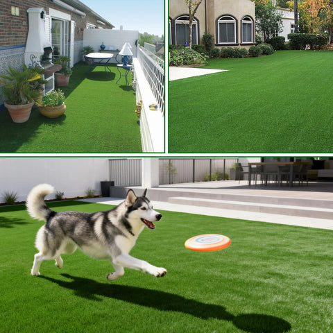 KILCLER artificial grass rug serving as wedding backdrop and photoshoot prop
