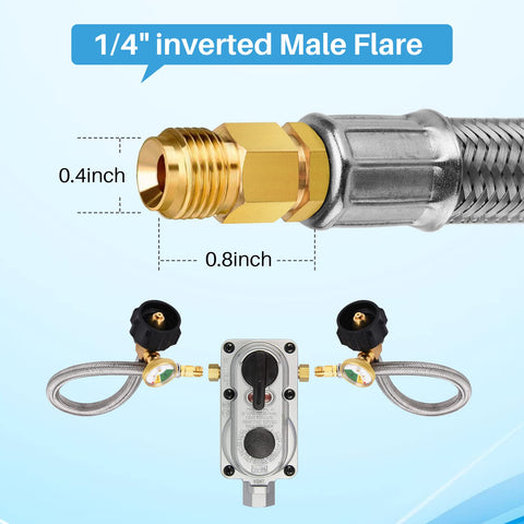 KILILIUN compatible with two-stage regulator setups in RV systems.