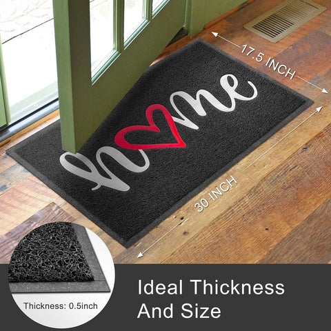 KILOCOCO embossed dirt trap mat captures sand and mud at threshold
