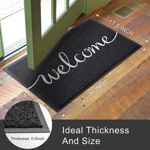 KILOCOCO Fade-resistant front-door mat maintains vibrant look through seasons.