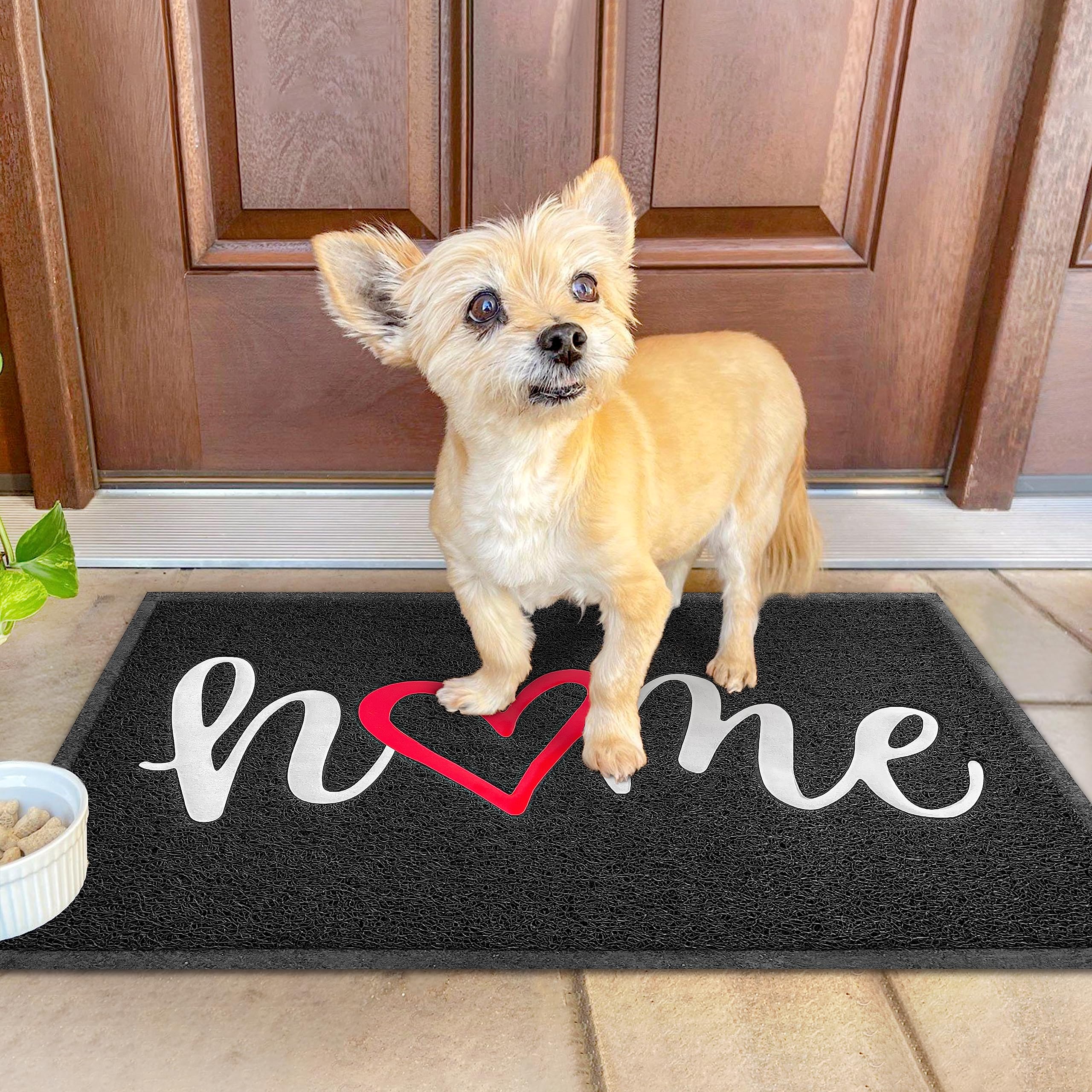 KILOCOCO outdoor entry mat suited for patio and garage entrances