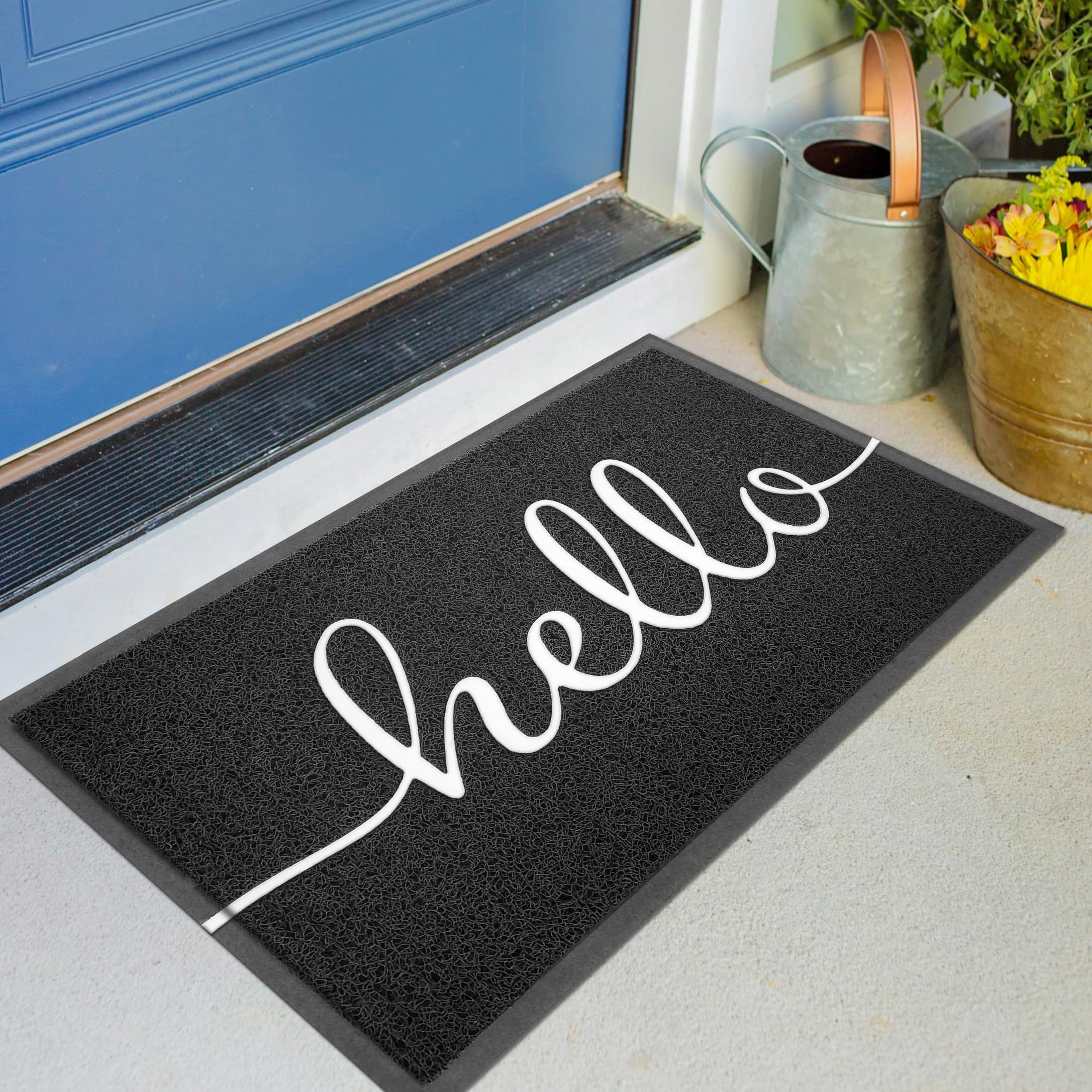 KILOCOCO outdoor mat front door captures dirt before it enters your home, keeping floors cleaner.