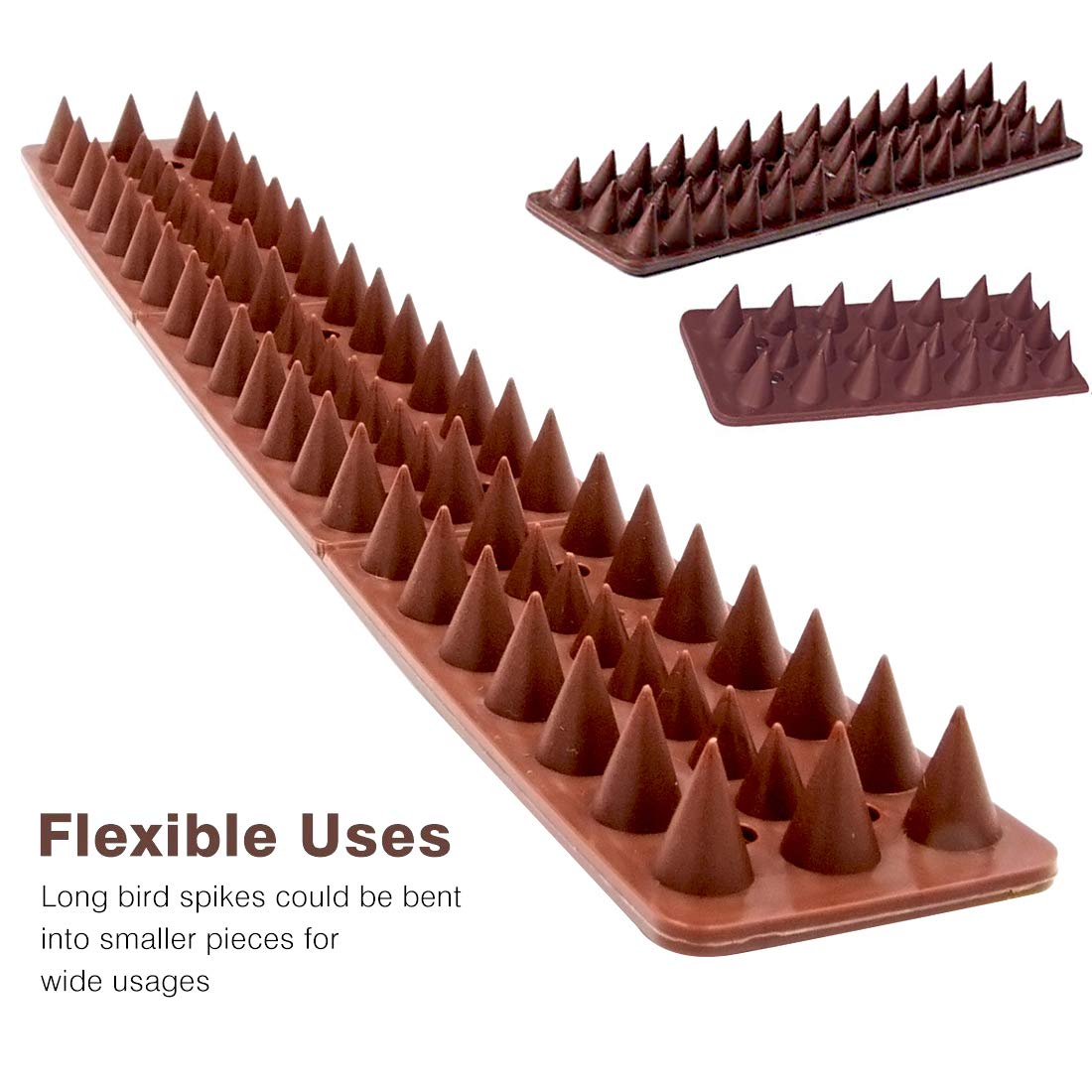 KIMANN installation-ready spikes mounted with screws or ties for secure placement.