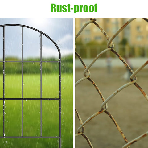 Kimazo arched fence design adds modern style to garden edges.