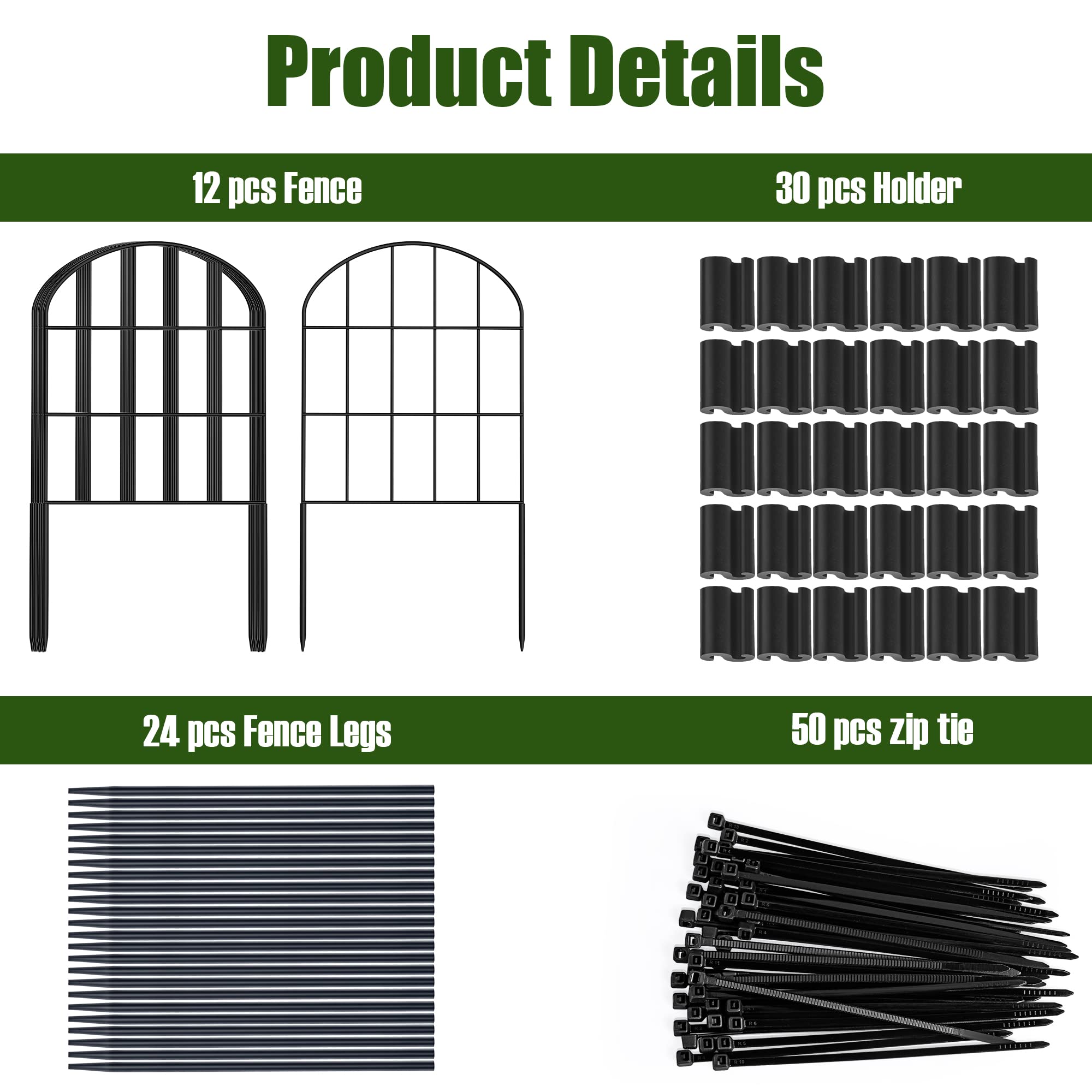KIMAZO no-dig fence panel arrangement illustrating a long, clean edge
