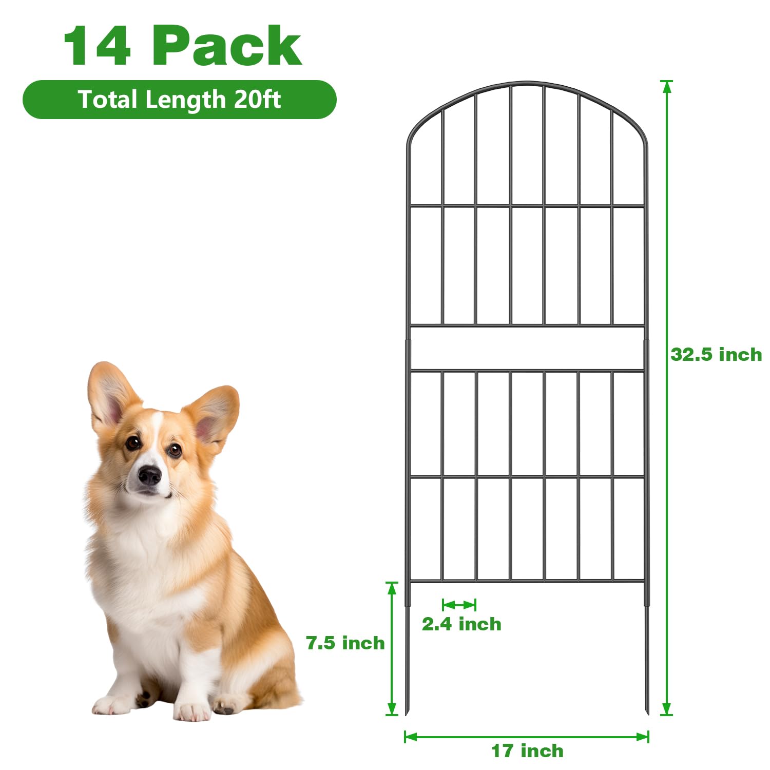 Kimazo 20 ft fence system extends boundary for larger outdoor spaces.