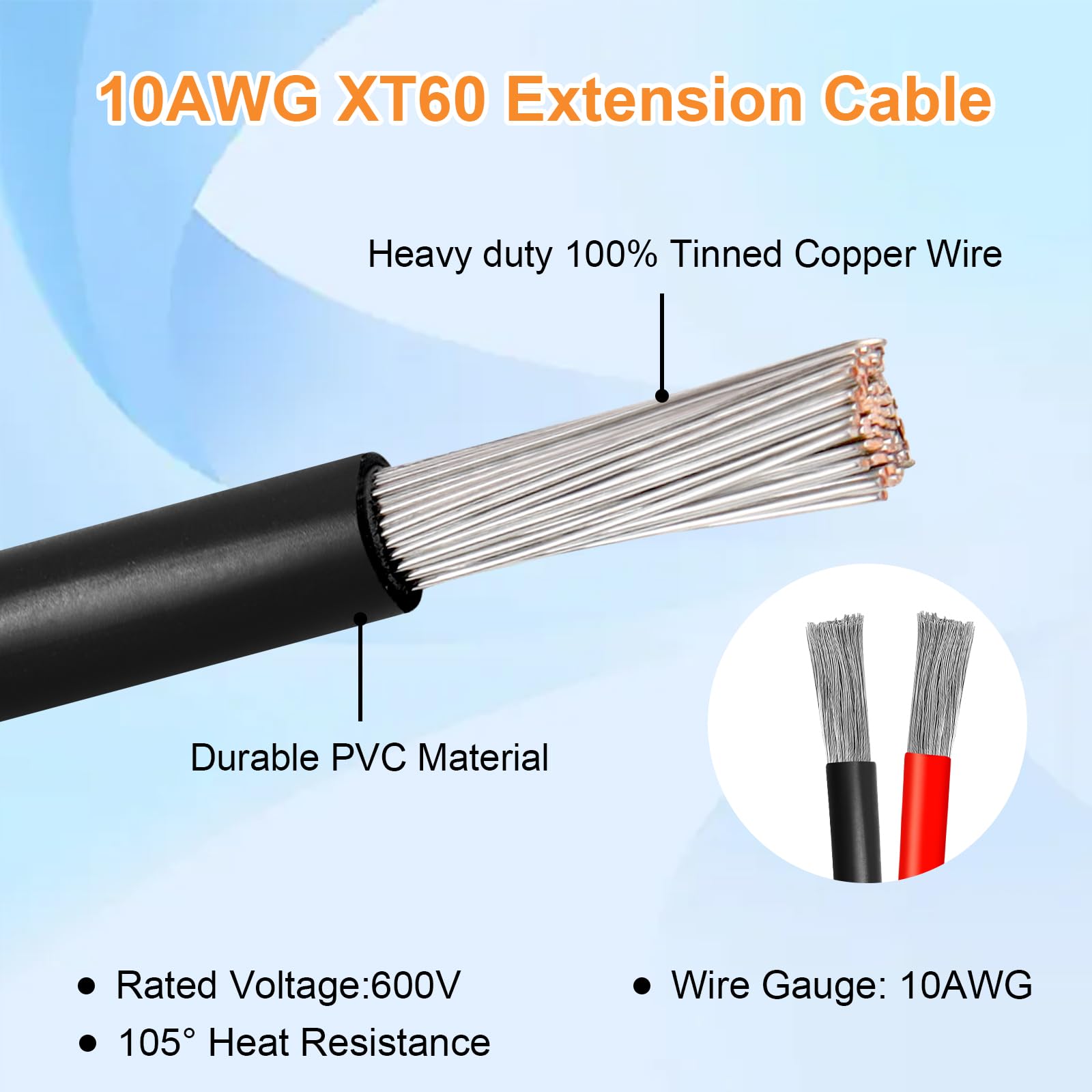 Kimbluth IP68-protected solar extension maintains conductivity in rain and dust.