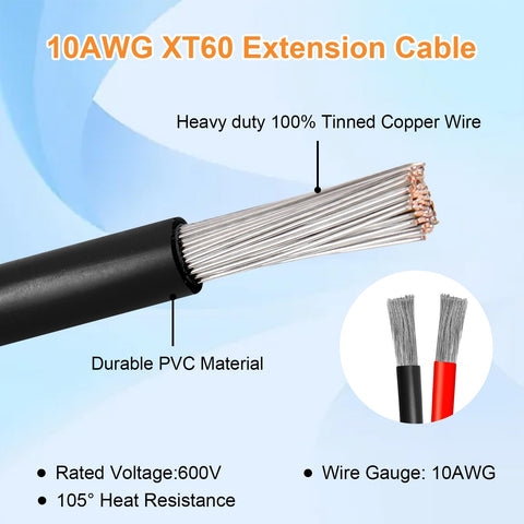Kimbluth IP68-protected solar extension maintains conductivity in rain and dust.