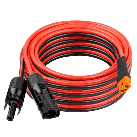 Kimbluth solar XT60i extension 20ft demonstrates high current capability for off-grid power setups.