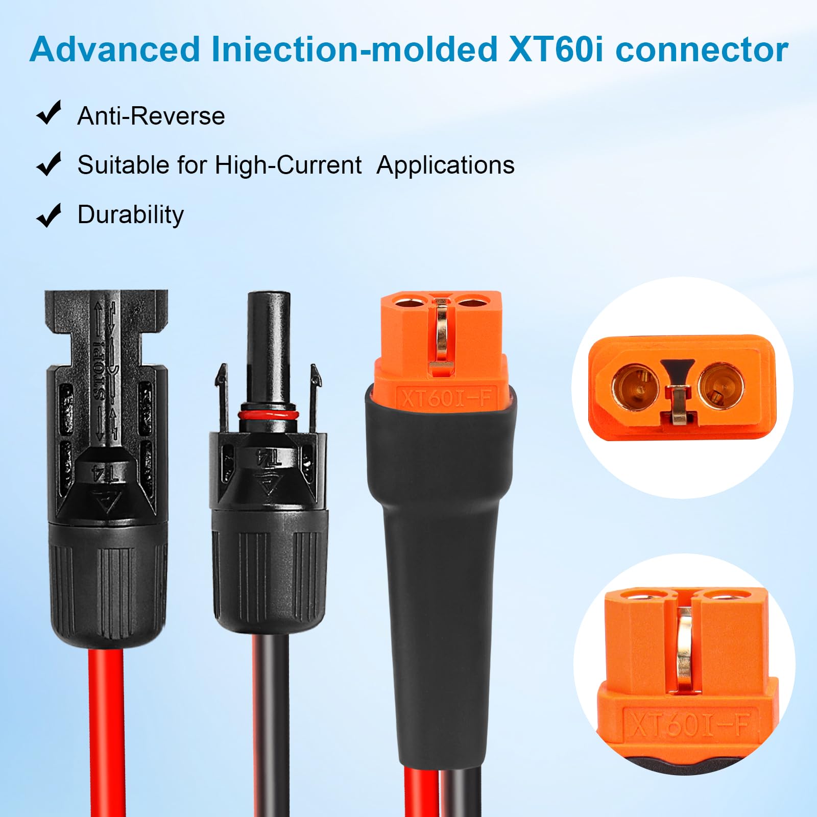 Kimbluth XT60i anti-spark connector detail for safety