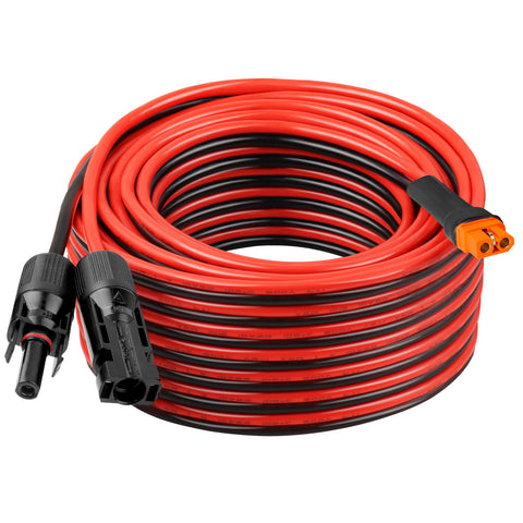 Kimbluth XT60i solar extension cable 40ft for off-grid setup