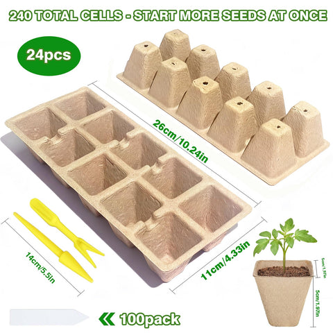 Kimdozee peat pots close-up reveals breathable design for healthier root growth.