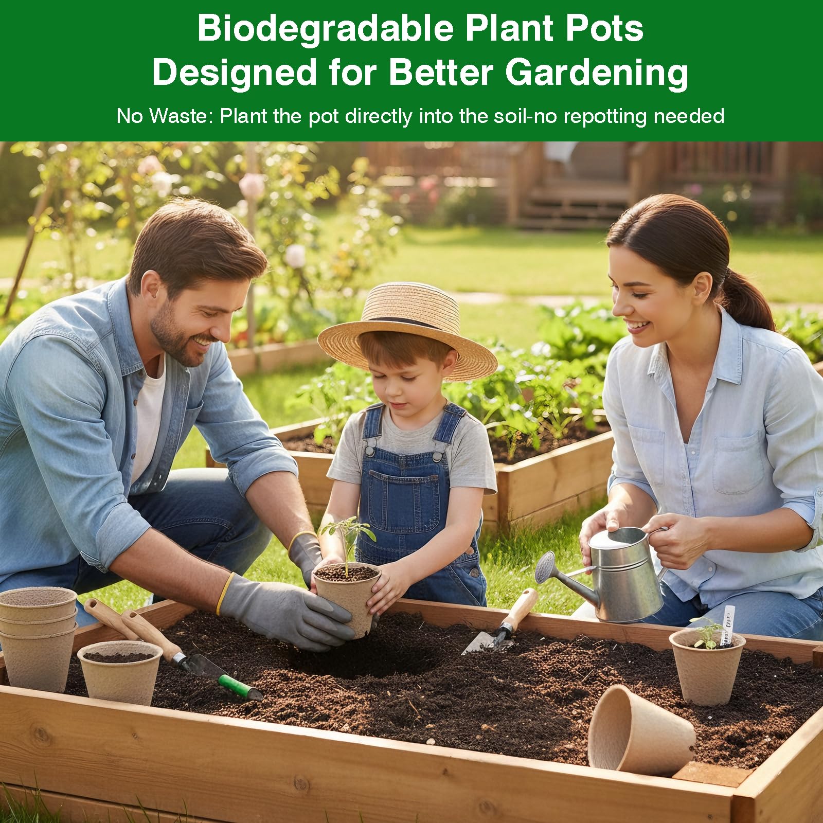 Kimdozee seedling pots with drainage holes promote balanced moisture and healthier roots