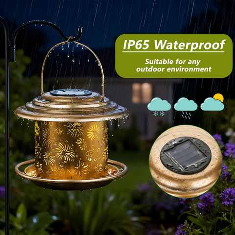 KIMERSE outdoor hanging birdfeeder lantern suitable for gardens and patios