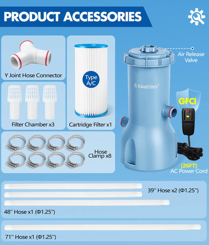 KimFilter Pro Series 1000 GPH durable polypropylene body