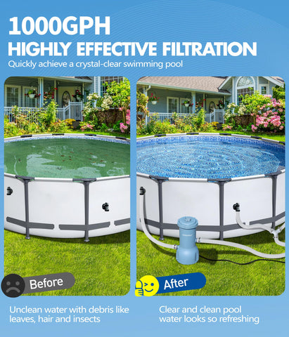 KimFilter Pro Series 1000 GPH pump top cover shows easy maintenance access