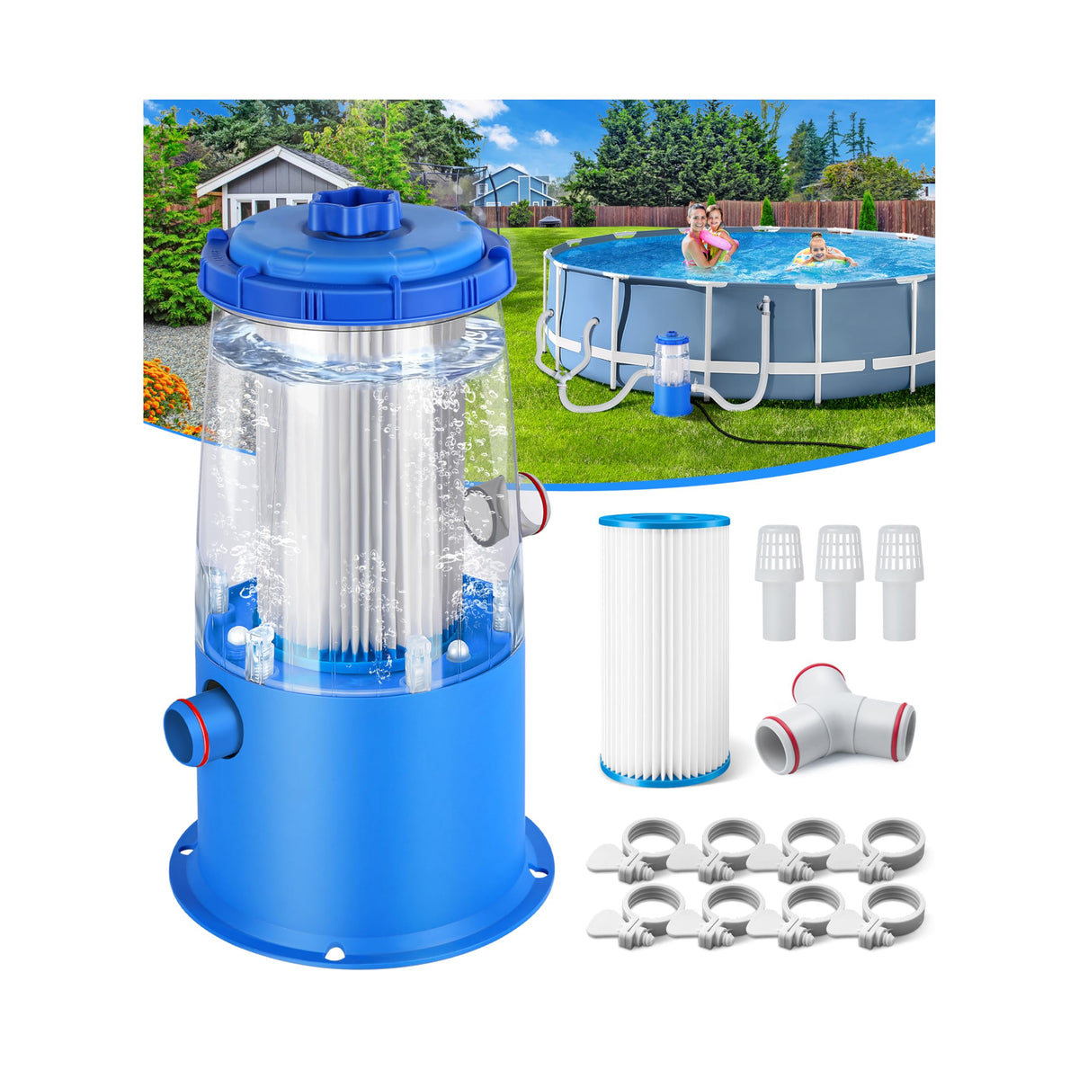 KimFilter transparent casing view reveals filtration status for quick maintenance.