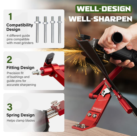 Kimgsoak blade sharpener in toolbox for rejuvenating dull blades