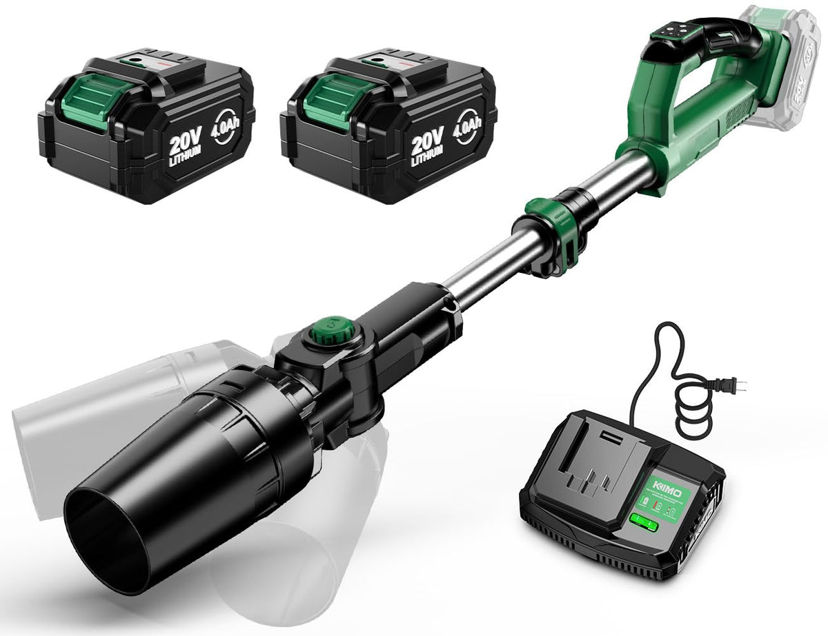 KIMO Leaf Blower with battery and charger for quick outdoor cleanup
