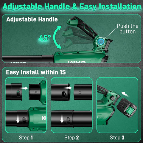 KIMO extension tubes extend reach for tall or hard-to-reach areas