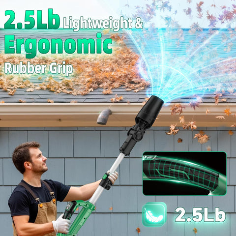 KIMO widened 3-2-5 inch outlet improves cleaning precision