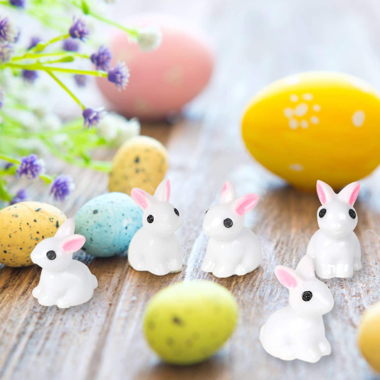 KIMOBER Easter egg filler bunnies bring playful accents to baskets.