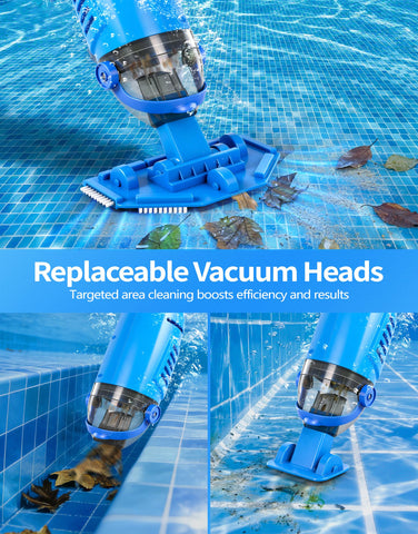 KimPump interchangeable heads clean floors and corners with precision