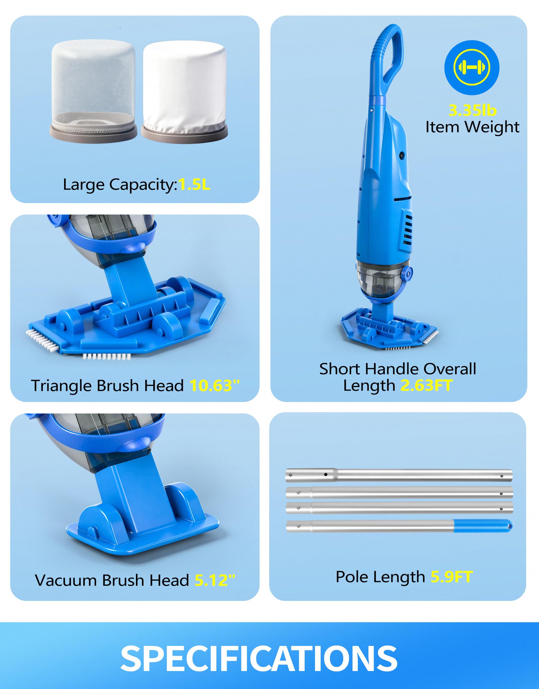KimPump lightweight design at 3.35 lbs for effortless handling