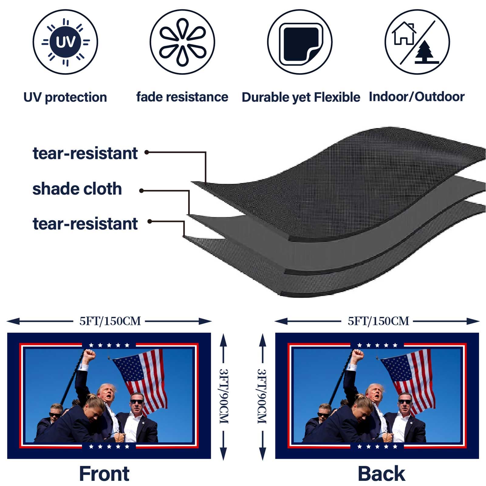 KimSouthD heavy-duty 3-ply flag 3x5 double-sided display for vibrant outdoor messaging.