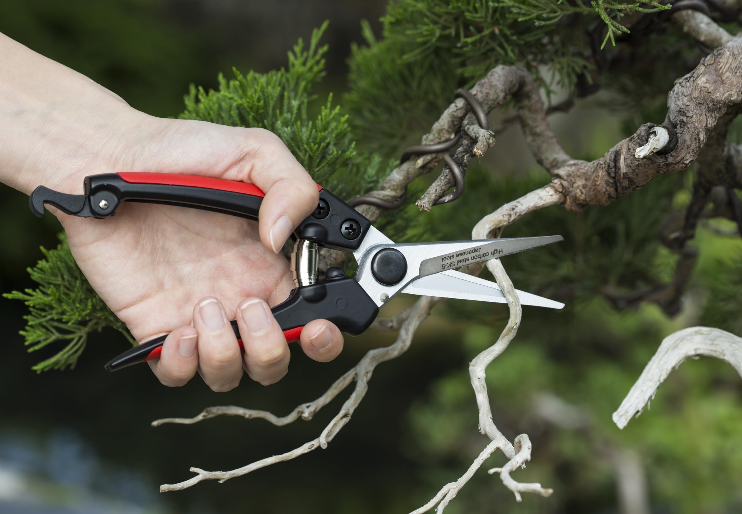 Kimura 8-Inch Pro pruning scissors lifetime warranty indicating value and confidence.