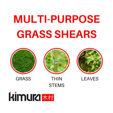 Kimura Pro Grass Shears reinforced ABS frame resists rust for longevity
