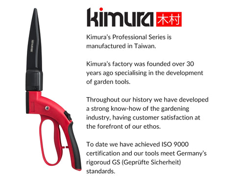 Kimura Pro Grass Shears 15 inch reach helps trim along borders