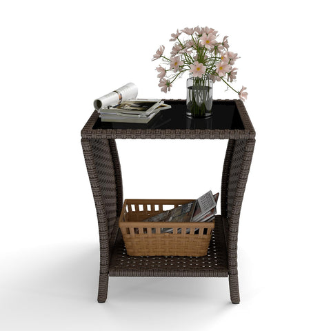 Kinbor ideal for balcony, porch, or patio as a chic side table.