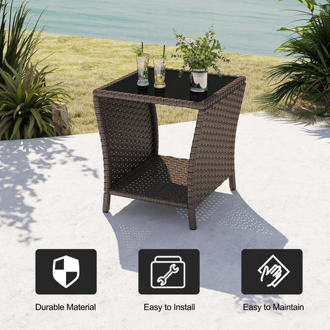 Kinbor easy-assembly table ships with tools and clear instructions.