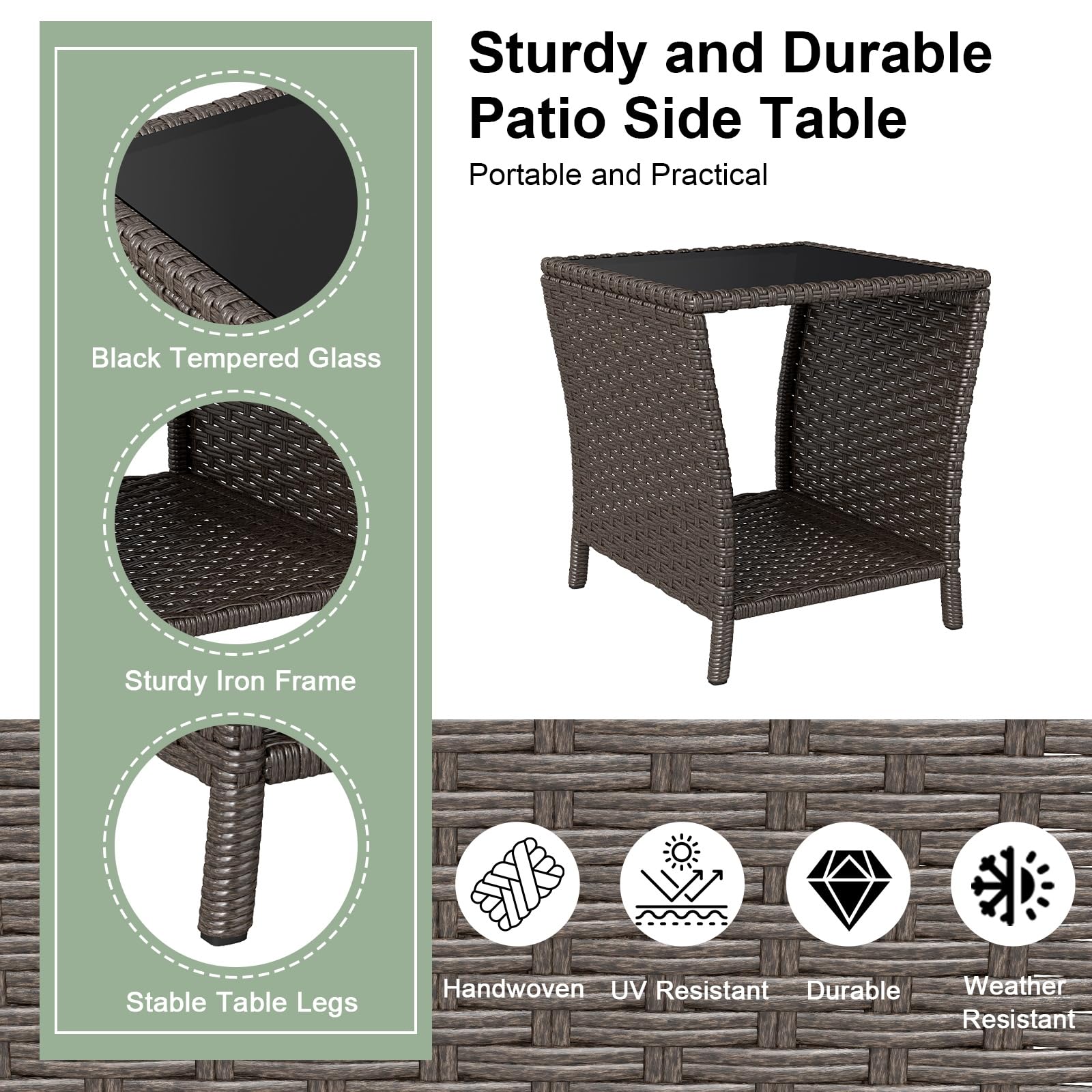 Kinbor iron frame provides sturdy support while remaining lightweight.