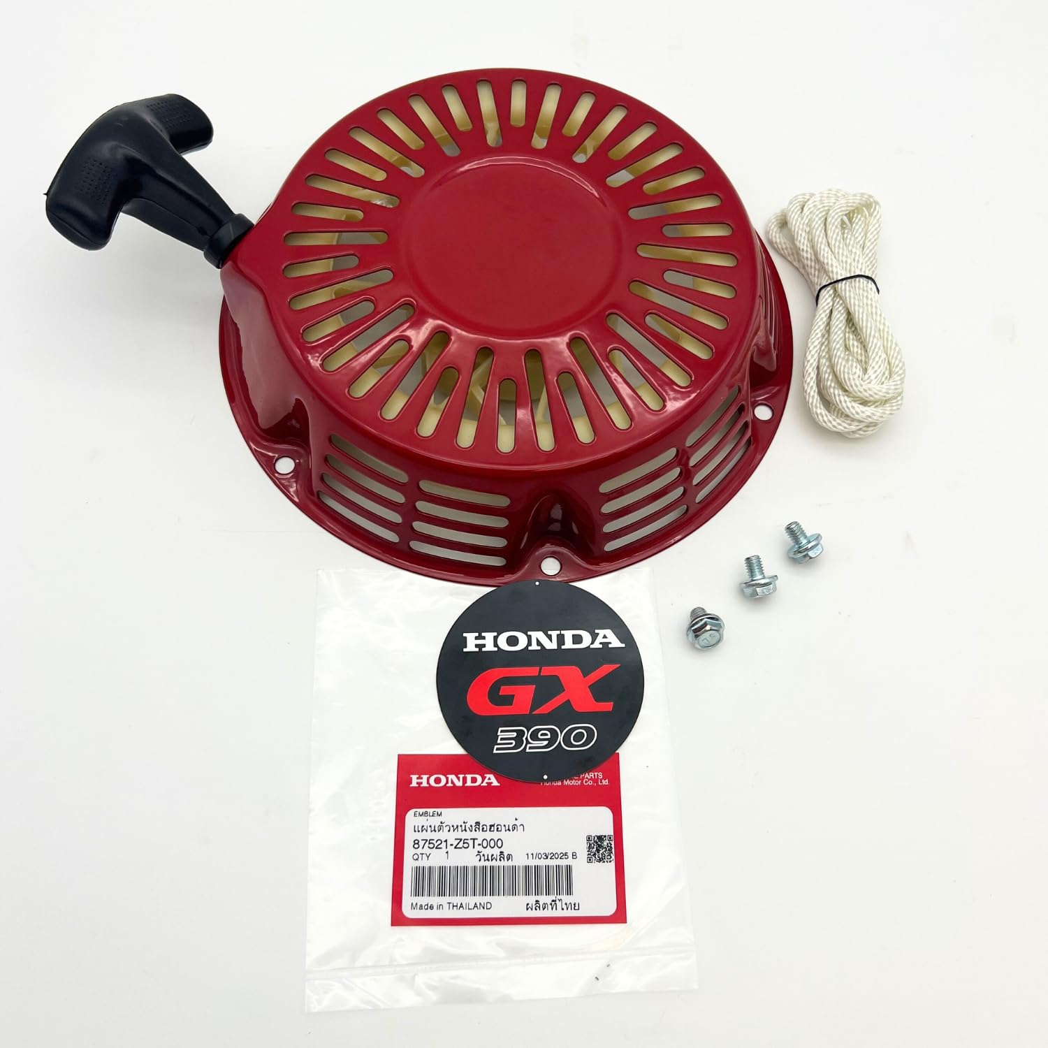 KINDZA Recoil Starter compatibility chart, clear guide for GX340 GX390 engines