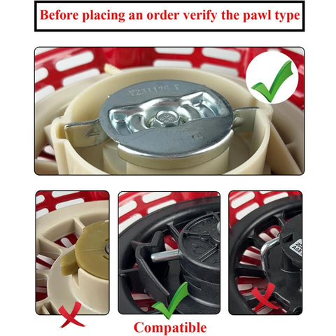 KINDZA Recoil Starter Honda GX390 rope 5mm x 1.7m, smooth recoil for easy starts