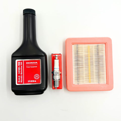 Kindza Tune-Up Kit compatibility list indicating broad mower fitment