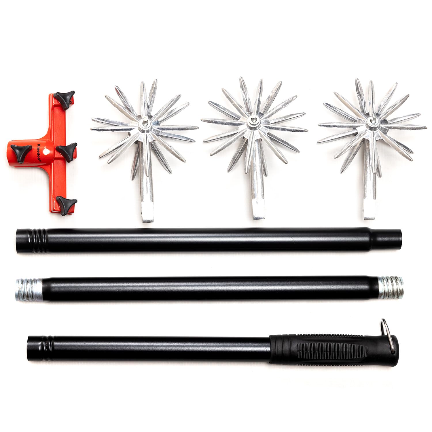 Kinedoo tiller for weed control and lawn reseeding preparation.