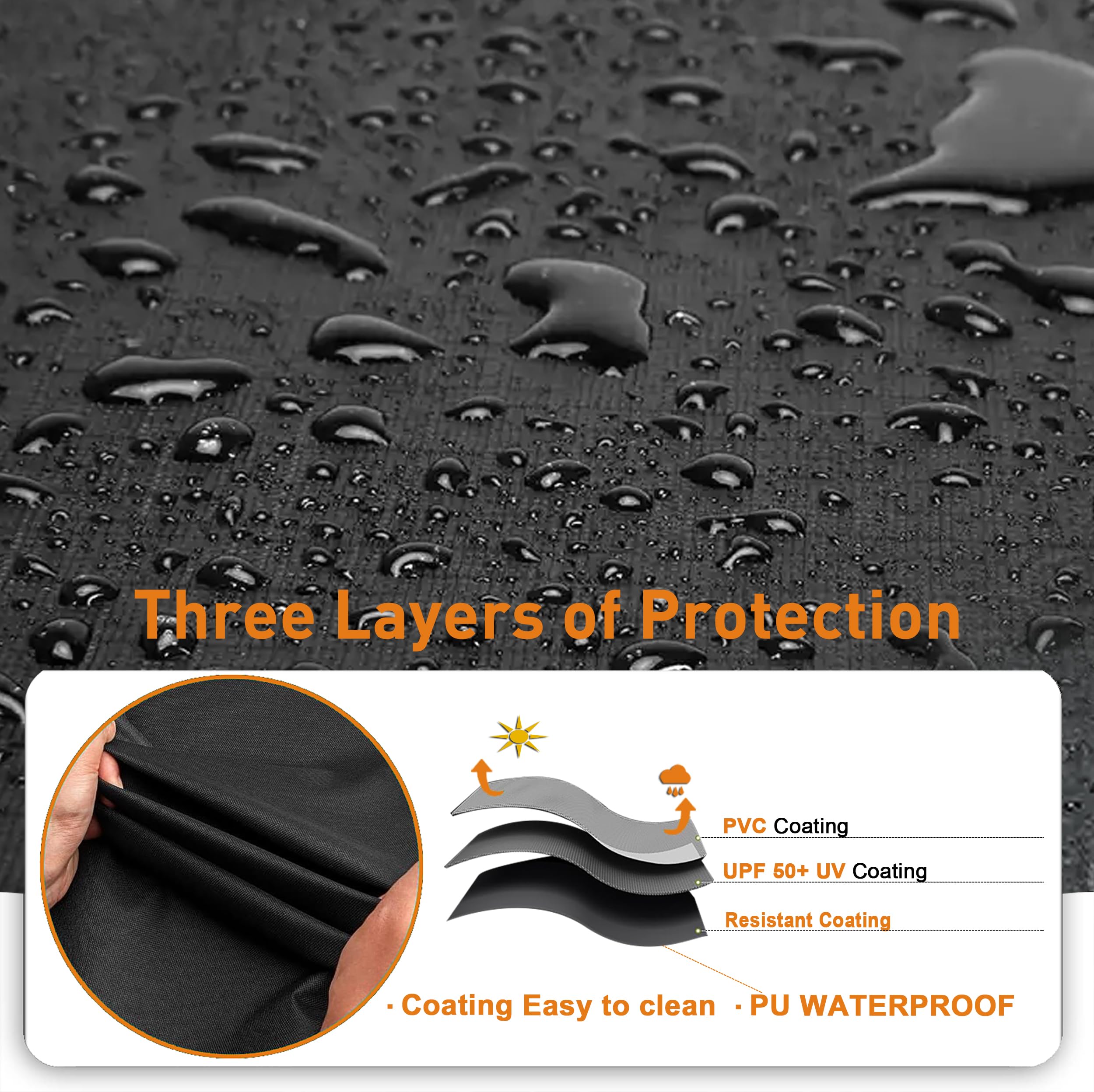 Kinetrail fully waterproof design keeps your grill dry year round.