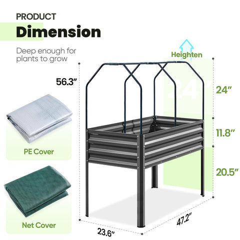 KING BIRD 50-gallon soil capacity supports robust planting options.