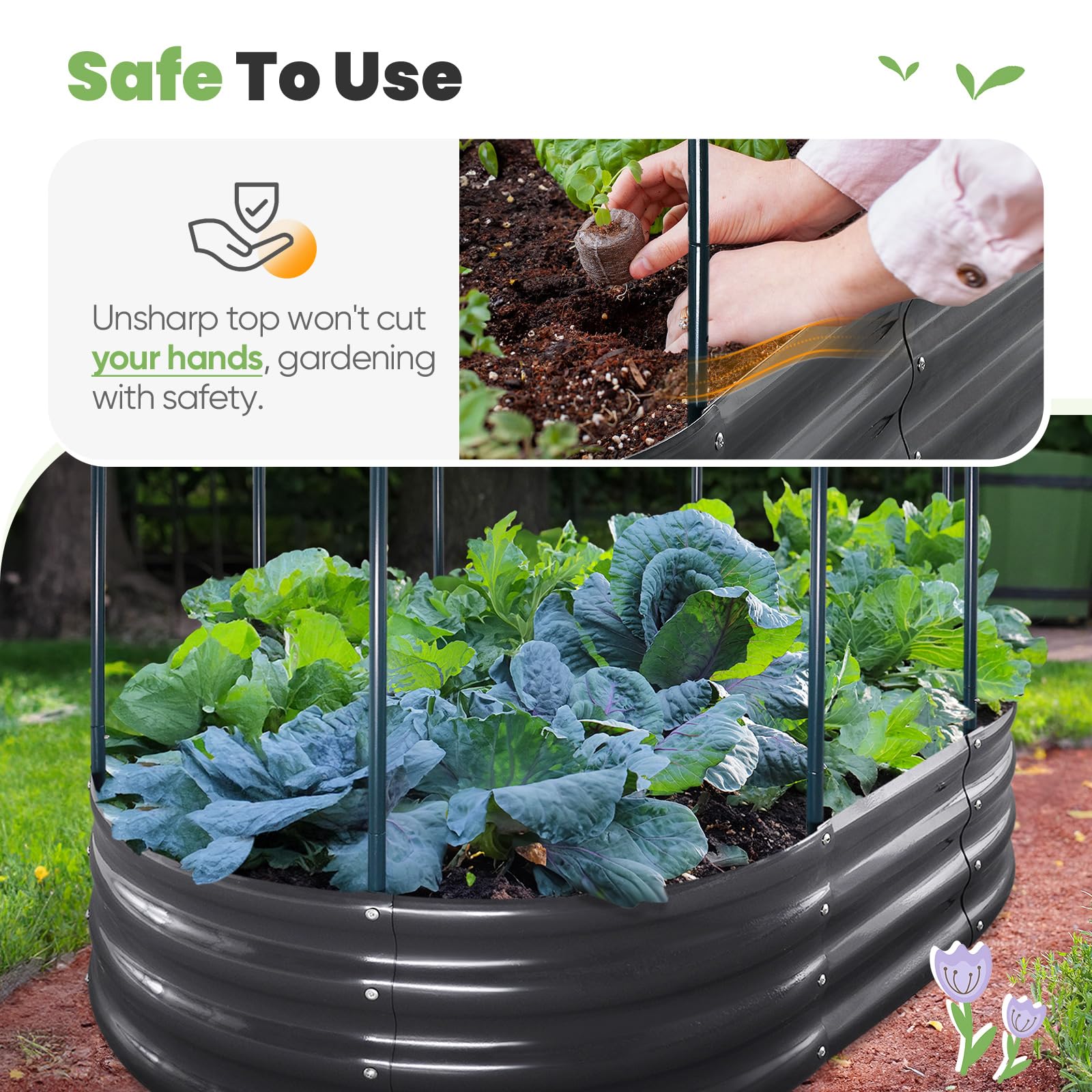  KING BIRD all-weather garden bed designed for outdoor durability
