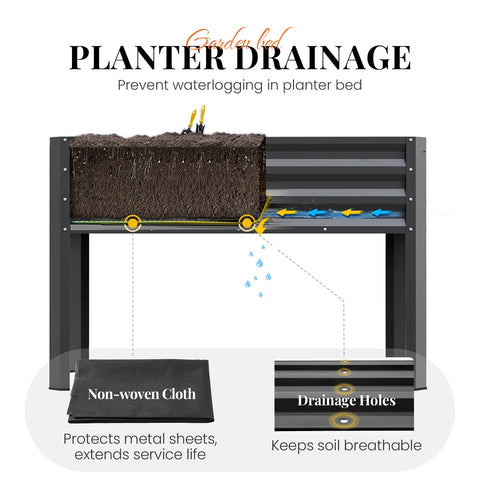 KING BIRD drainage holes with liner promote healthy root growth