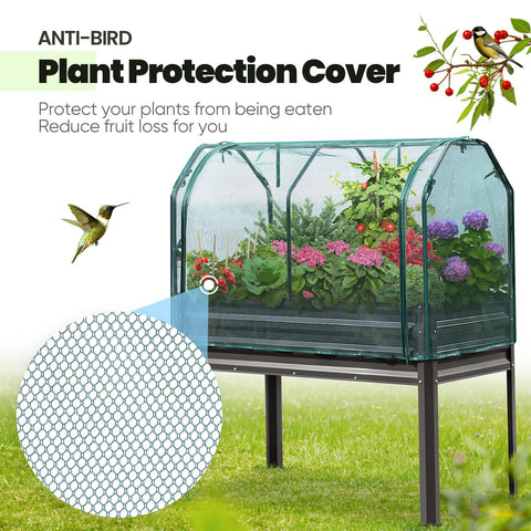 KING BIRD elevated planter box on legs for easy gardening access