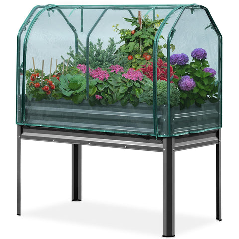 KING BIRD large raised garden bed with netting protects plants outdoors