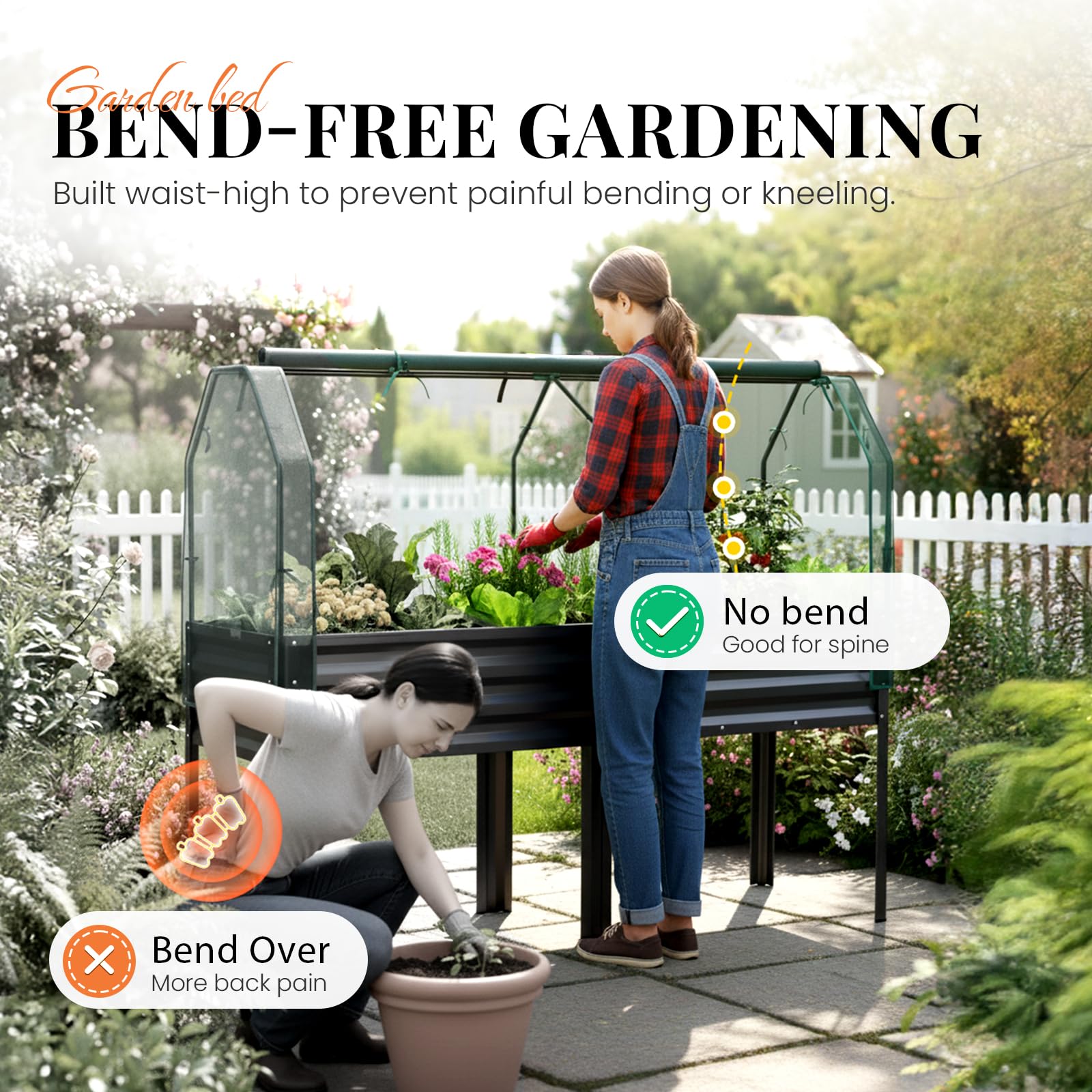 KING BIRD netting and ventilation, close-up view protects herbs and vegetables