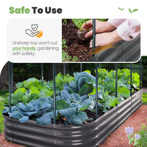 King Bird outdoor garden box dimensions suit vegetables, flowers, and herbs.
